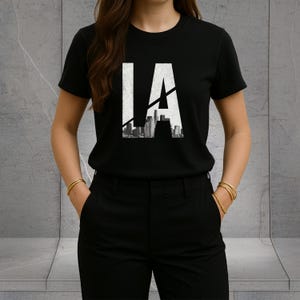 Los Angeles&quot; T-Shirt, West Coast Vibes Tee, Aesthetic Oversized Shirt, Minimalist California T-Shirt, Chill Summer College Style