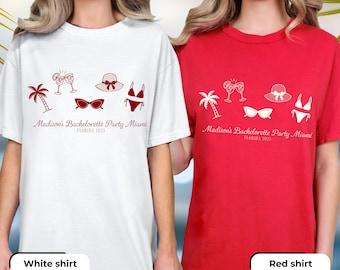 Custom Beach Bachelorette Comfort Colors Shirt: Bride Trip Tee