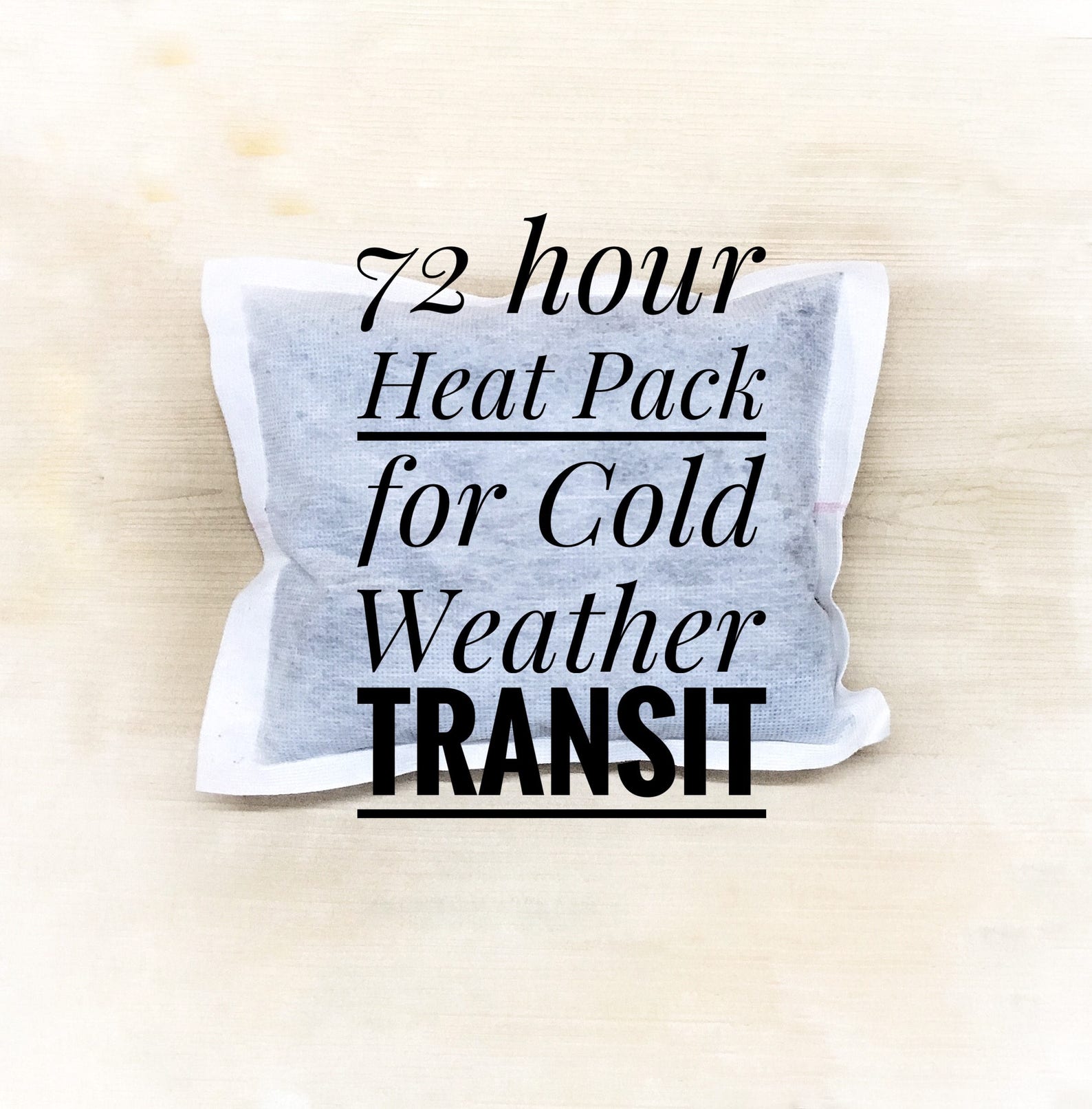 72 Hr Heat Pack Needed for Cold Weather Transit Etsy