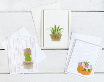 Succulent greeting cards, add your message inside