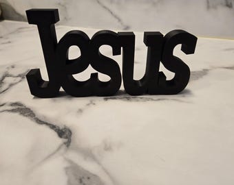 JESUS Sign – Inspirational 3D Printed Décor