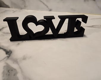 Letters Love Decor With Heart