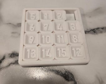 Number Sliding Puzzle – Brain Teaser Toy | 4×4 Number Solving Game