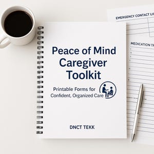 Printable Caregiver Log, Track Medication,  Behavior Daily Notes, Home Care Binder Template