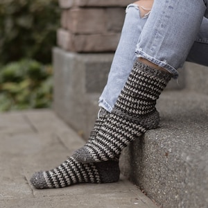 CROCHET PATTERN-Vlare Socks (Child {small, medium, large}) (Adult {small, medium, large})