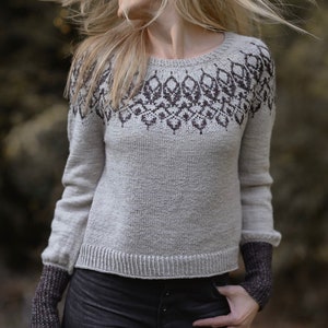 Knit Pattern-Bangle Sweater sizes {Child} 2/3, 4/5, 6/7, 8/9, 10/12, 14/16, {Adult } XS, S, S/M, M, L, XL, XXL