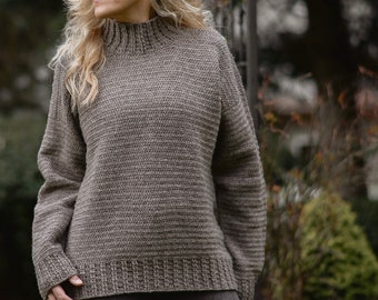 CROCHET PATTERN-The Wyller Sweater (3/4, 5/7, 8/10, 12/14, x-small, small, medium, large, x-l, xx-l, 3x-l, 4x-l, 5x-l, 6x-l)