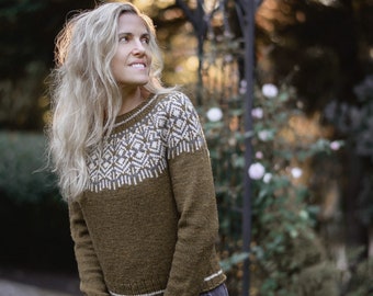 KNITTING PATTERN-The Holinn Sweater (1/2, 3/4, 5/6, 7/9, 10/11, 12/14, x-s, s s/m, m, m/l, l, x-l, xxl, 3xl, 4xl)