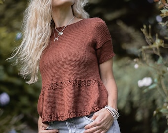 KNITTING PATTERN-The Vixynn (3/4, 5/7, 8/10, 12/14, x-s, s, m, l, x-l, xxl, 3xl, 4xl, 5xl, 6xl)