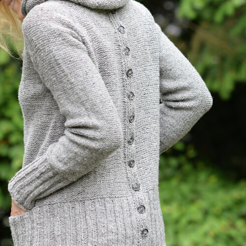 KNIT Pattern-sylte Sweater Sizes 1/2 3 