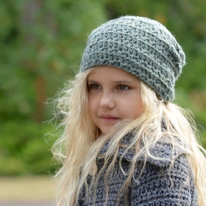 Crochet PATTERN-The Gypsum Slouchy (Small, Medium and Large sizes)