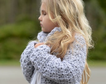 CROCHET PATTERN-The Dusklyn Sweater (2, 3/4, 5/7, 8/10, 11/13, 14/16, S/M, L/XL sizes)