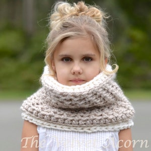 CROCHET PATTERN-The Whirlyn Cowl Toddler, Child, Adult sizes image 2