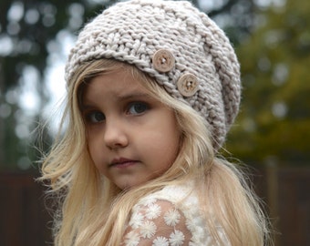 KNITTING PATTERN - Barton Slouchy (Toddler, Child, and Adult sizes)