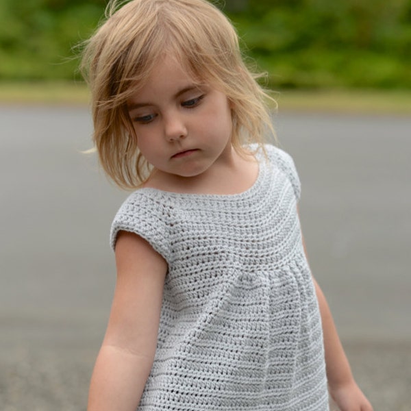 CROCHET PATTERN-The Swaleigh Top (2/3, 4/5, 6/7, 8/9, 10/11, 12/13, 14/16, Small, Medium and Large sizes)