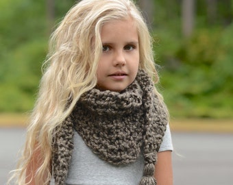 CROCHET PATTERN-The Gatlynn Scarf (Small, Medium, Large sizes)