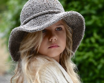 KNITTING PATTERN - Freelyn Brim Hat (Small, Medium, Large and XLarge sizes)