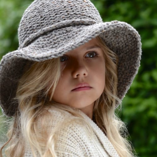 KNITTING PATTERN Freelyn Brim Hat small 