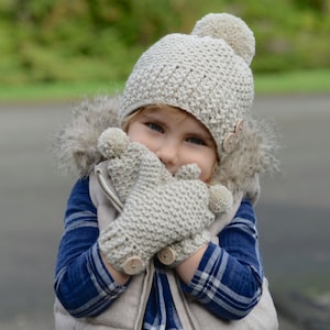 CROCHET PATTERN-Pomleigh Set Toddler, Child, and Adult sizes image 1