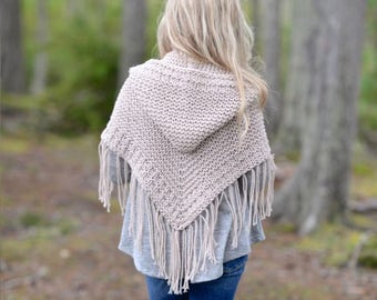 KNITTING PATTERN-The Cambric Shawl (toddler, child, teen and adult sizes)