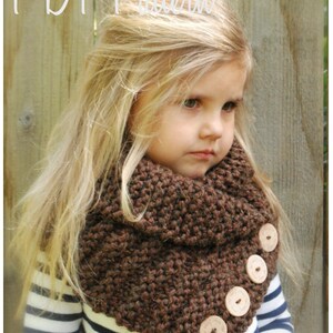PATRÓN DE TEJIDO - Ruston Cowl (tallas para niños pequeños, niños y adultos)