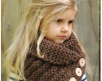 KNITTING PATTERN - Ruston Cowl (Toddler, Child, Adult sizes)