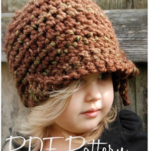 Crochet PATTERN-The Mylie Cloche' (Toddler, Child, and Adult sizes)