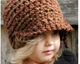 Crochet PATTERN-The Mylie Cloche' (Toddler, Child, and Adult sizes)
