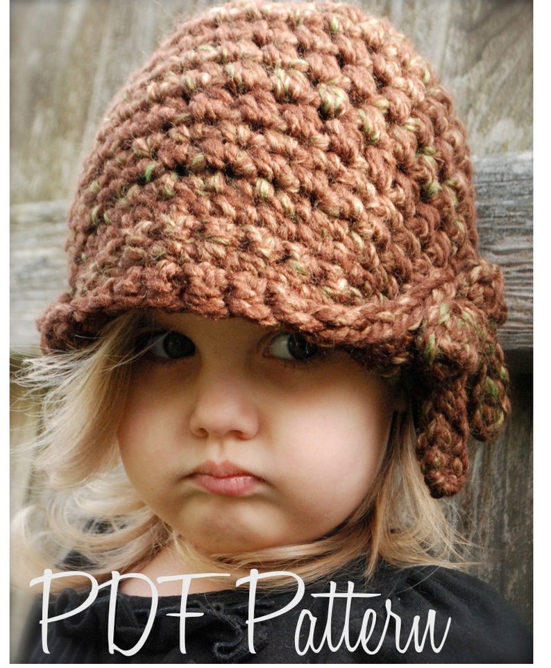 Crochet PATTERN-The Mylie Cloche' Toddler, Child, and Adult sizes image 3