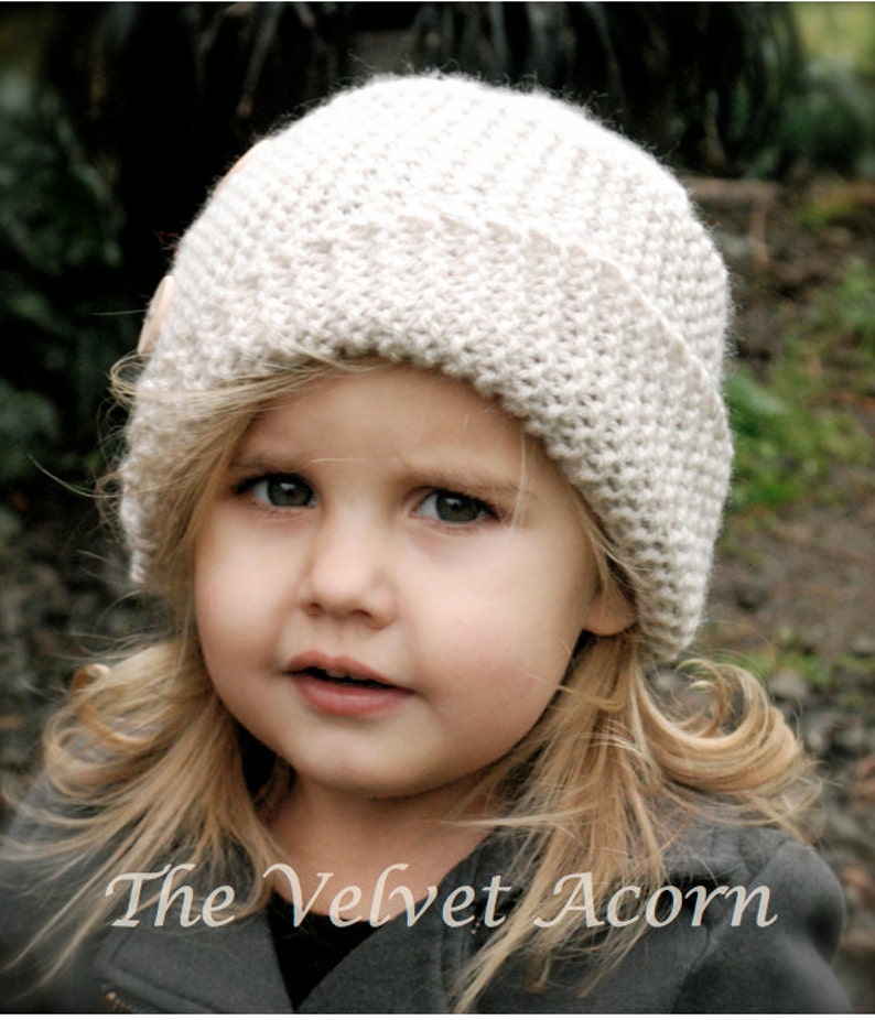 Knitting PATTERN-The Piper Cloche' Toddler, Child, Adult sizes image 1