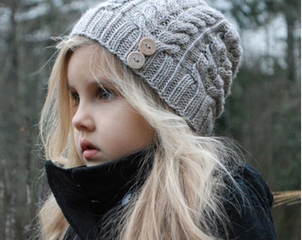 KNITTING PATTERN-The Serenity Hat (Toddler, Child, Adult sizes)