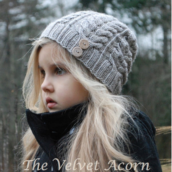 KNITTING PATTERN-The Serenity Hat (Toddler, Child, Adult sizes)