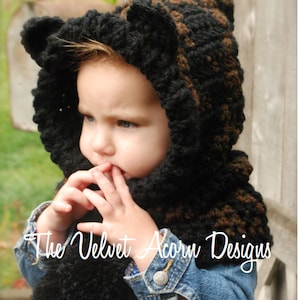 Crochet PATTERN-The Loxin Leopard Cowl (12/18 mois, Tout-petit, Enfant, Tailles adultes)