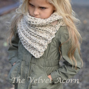 Crochet PATTERN-The Birch Cowl (Toddler, Child, and Adult sizes)