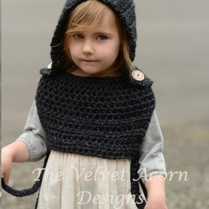 Crochet PATTERN-The Barron Hood 12/18 months-2, 3/4, 5/7, 8/12, teen/sm. adult, adult sizes image 4