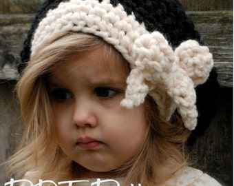 Crochet PATTERN-The Viyla Slouchy (Toddler, Child, and Adult sizes)