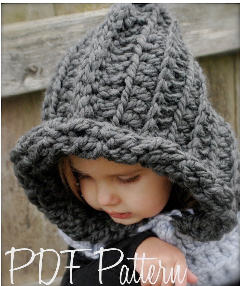 Crochet PATTERN-The Rozlinn Cowl Toddler, Child, Adult sizes image 1