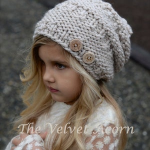 KNITTING PATTERN Barton Slouchy Toddler, Child, and Adult sizes image 3