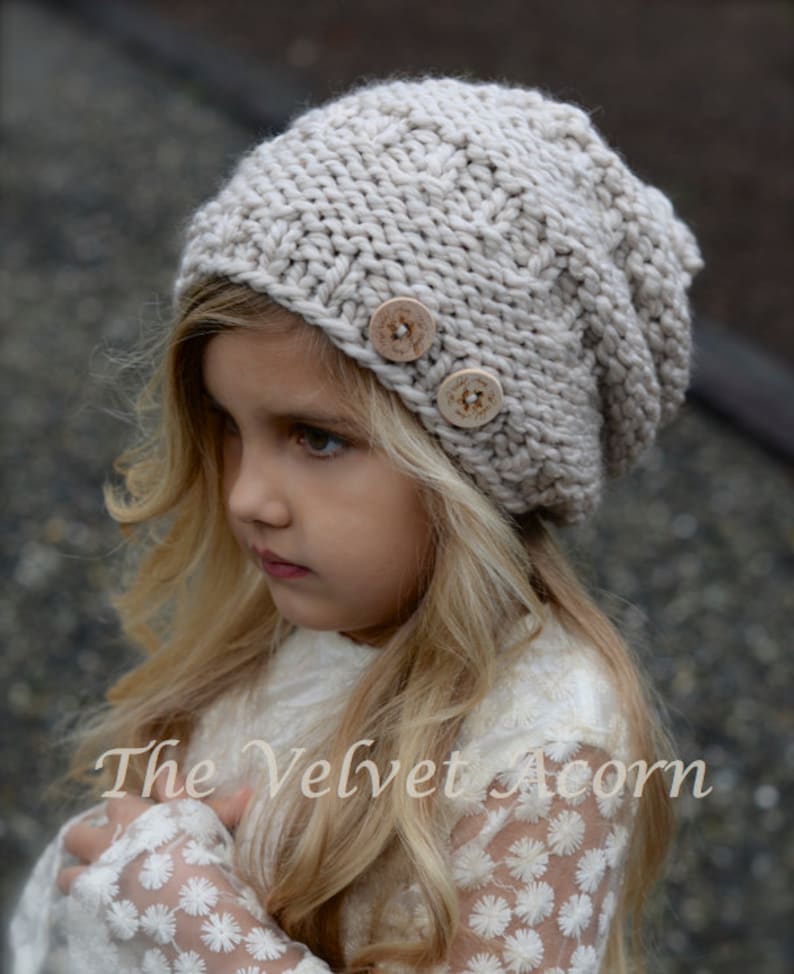 KNITTING PATTERN Barton Slouchy Toddler, Child, and Adult sizes image 3