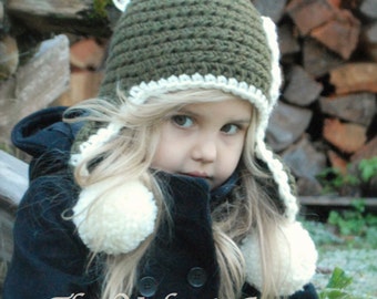 Crochet PATTERN-The Wynter Hat (Toddler, Child, and Adult sizes)