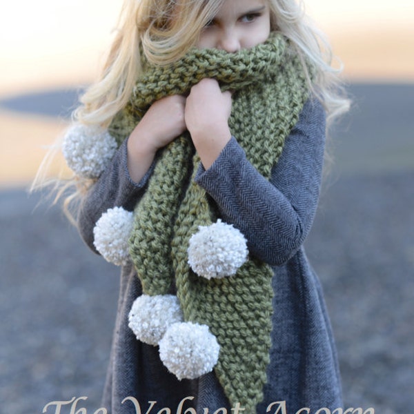Knitting PATTERN-The Drift Scarf (Small, Medium, Large sizes)
