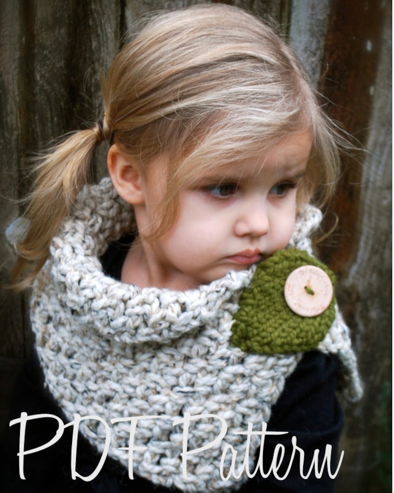 Crochet PATTERN-The Autumn Cowl Child, Adult sizes image 2