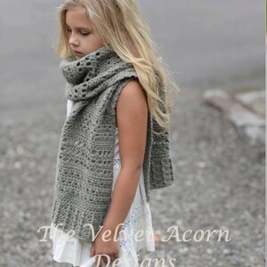 CROCHET PATTERN-The Rainstorm Wrap Small, Medium, Large and xLarge sizes image 2