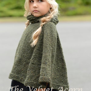 Knitting Pattern Grove Cape 2, 3/4, 5/7, 8/10, 11/13, 14/16, S/M, L/XL ...