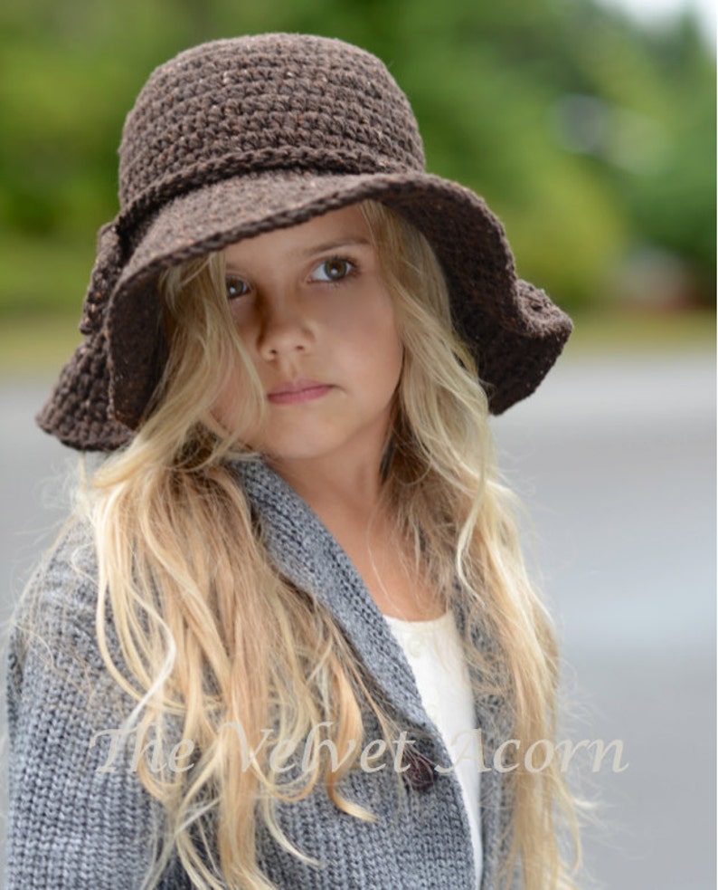 CROCHET PATTERN-The Wanderlust Brim Hat Toddler, Child, and Adult sizes image 4