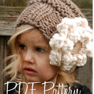 Knitting PATTERN-The Sophia Slouchy Toddler, Child and Adult sizes image 1