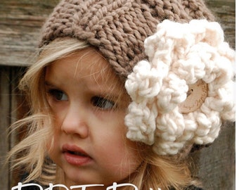 Knitting PATTERN-The Sophia Slouchy (Toddler, Child and Adult sizes)