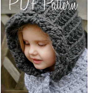 Crochet PATTERN-The Rozlinn Cowl Toddler, Child, Adult sizes image 3