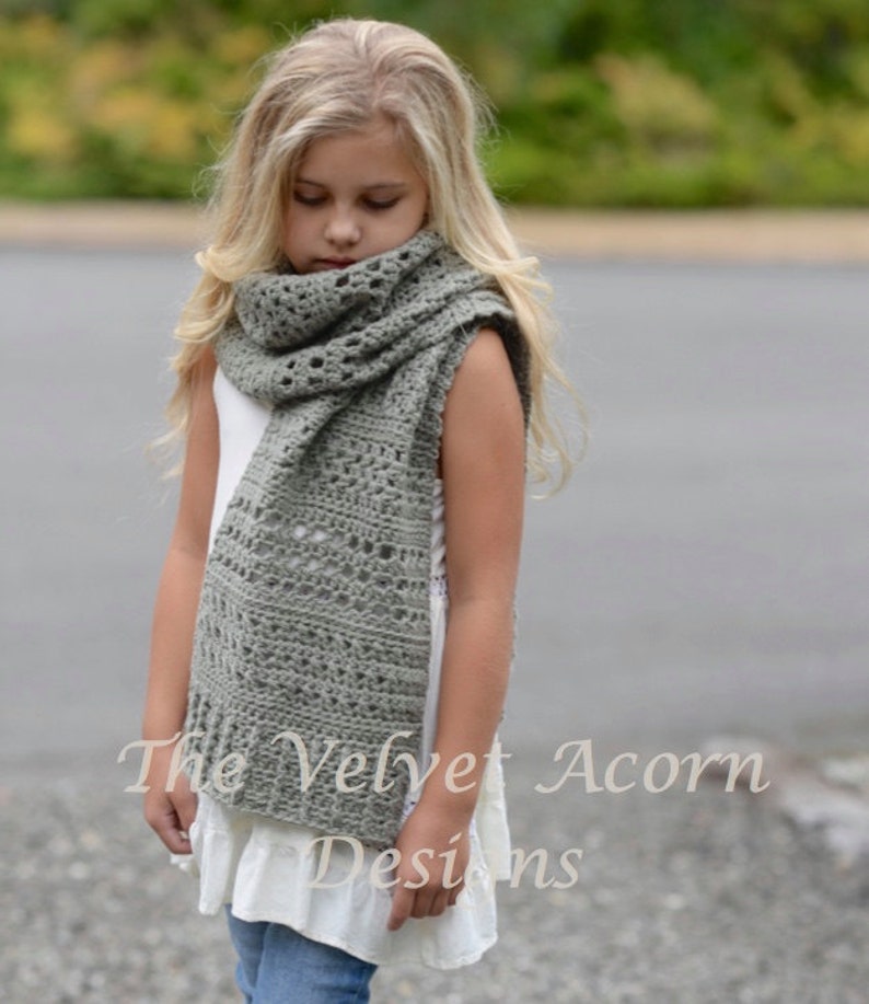 CROCHET PATTERN-The Rainstorm Wrap Small, Medium, Large and xLarge sizes image 1