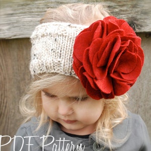 Knitting PATTERN-The Ava Warmer Toddler, Child, Adult sizes image 1